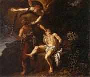 The Angel of the Lord Preventing Abraham from Sacrificing his Son Isaac Pieter Lastman